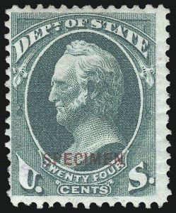 Sale 1019, Lot 976, Officials, incl. Specimens (Scott O9-O65S)