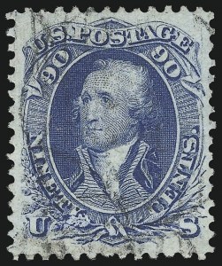 Sale 1024, Lot 122, 10c-90c 1861-66 Issue (Scott 68-72)
