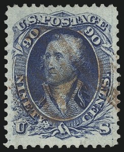 Sale 1024, Lot 123, 10c-90c 1861-66 Issue (Scott 68-72)