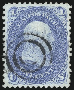 Sale 1024, Lot 156, 1c-90c 1868 F Grill (Scott 92-101)