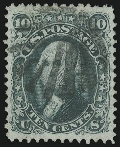 Sale 1024, Lot 164, 1c-90c 1868 F Grill (Scott 92-101)