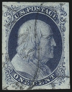 Sale Number 1024, Lot Number 22, 1c 1851-56 Issue (Scott 5-9)