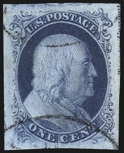 Sale 1024, Lot 23, 1c 1851-56 Issue (Scott 5-9)