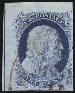 Sale 1024, Lot 28, 1c 1851-56 Issue (Scott 5-9)
