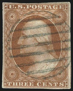 Sale 1024, Lot 35, 3c 1851-56 Issue (Scott 10-11A)