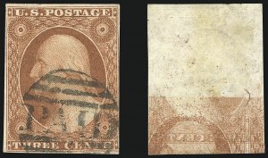 Sale 1024, Lot 36, 3c 1851-56 Issue (Scott 10-11A)