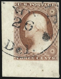 Sale 1024, Lot 39, 3c 1851-56 Issue (Scott 10-11A)