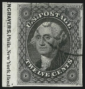 Sale 1024, Lot 48, 12c 1851-56 Issue (Scott 17)