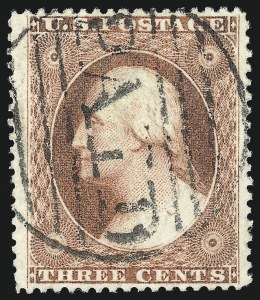Sale 1024, Lot 67, 3c 1857-60 Issue (Scott 25-26A)