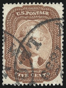 Sale 1024, Lot 68, 5c 1857-60 Issue (Scott 27-30A)