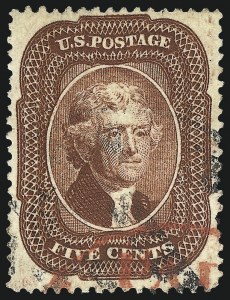 Sale 1024, Lot 69, 5c 1857-60 Issue (Scott 27-30A)