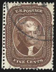 Sale 1024, Lot 70, 5c 1857-60 Issue (Scott 27-30A)