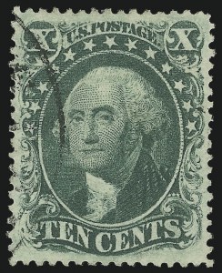 Sale 1024, Lot 78, 10c 1857-60 Issue (Scott 31-35)