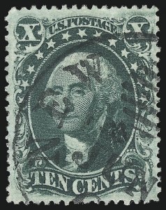 Sale 1024, Lot 79, 10c 1857-60 Issue (Scott 31-35)