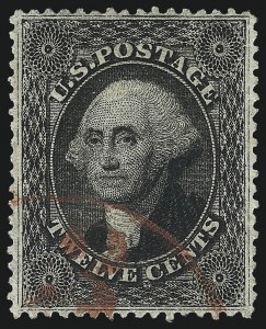 Sale 1024, Lot 82, 12c-90c 1857-60 Issue (Scott 36-39)