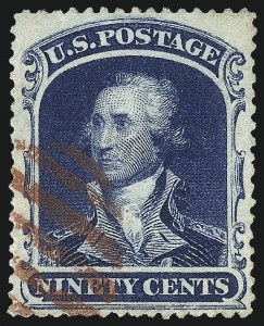 Sale 1024, Lot 86, 12c-90c 1857-60 Issue (Scott 36-39)