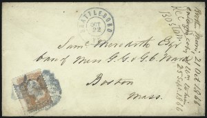 Sale 1025, Lot 107, 1861-66 Issue