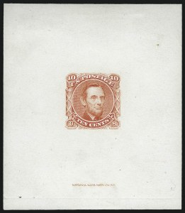 Sale 1025, Lot 128, 1869 Pictorial Issue: Essays, Proofs and Specimens