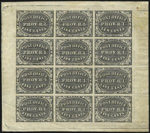 Sale 1025, Lot 28, Postmasters Provisionals: Providence R.I.