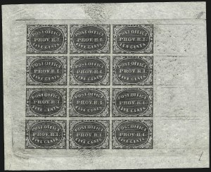 Sale 1025, Lot 34, Postmasters Provisionals: Providence R.I.