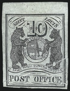 Sale 1025, Lot 38, Postmasters Provisionals: St. Louis Mo.