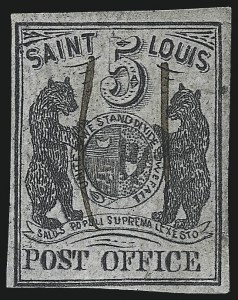 Sale 1025, Lot 45, Postmasters Provisionals: St. Louis Mo.