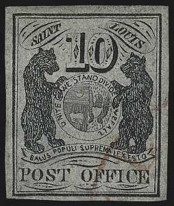 Sale 1025, Lot 46, Postmasters Provisionals: St. Louis Mo.