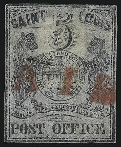 Sale 1025, Lot 54, Postmasters Provisionals: St. Louis Mo.