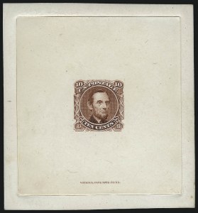 Sale 1026, Lot 1036, Essays and Proofs: 1869 Pictorial Issue