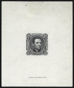 Sale 1026, Lot 1039, Essays and Proofs: 1869 Pictorial Issue