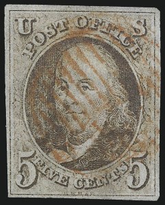 Sale 1026, Lot 1114, 1847 Issue and 1875 Reproduction (Scott 1-4)