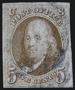 Sale 1026, Lot 1117, 1847 Issue and 1875 Reproduction (Scott 1-4)