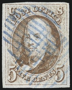 Sale 1026, Lot 1118, 1847 Issue and 1875 Reproduction (Scott 1-4)