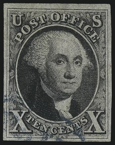 Sale 1026, Lot 1122, 1847 Issue and 1875 Reproduction (Scott 1-4)