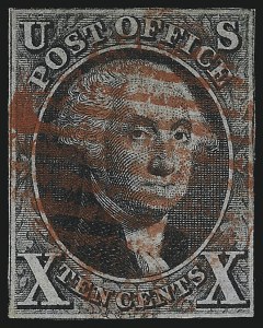 Sale 1026, Lot 1130, 1847 Issue and 1875 Reproduction (Scott 1-4)