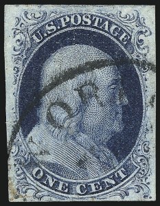 Sale 1026, Lot 1135, 1851-56 Issue (Scott 5A-17)