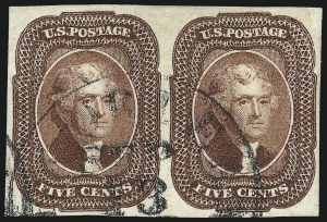 Sale 1026, Lot 1155, 1851-56 Issue (Scott 5A-17)