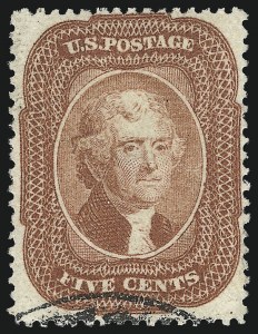 Sale 1026, Lot 1177, 1857-60 Issue and 1875 Reprint (Scott 18-46)