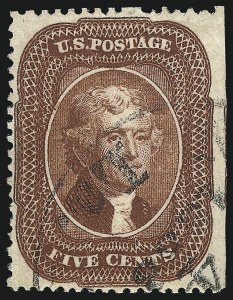 Sale 1026, Lot 1179, 1857-60 Issue and 1875 Reprint (Scott 18-46)