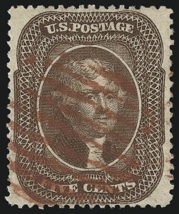 Sale 1026, Lot 1184, 1857-60 Issue and 1875 Reprint (Scott 18-46)