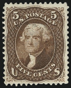 Sale 1026, Lot 1223, 1861-66 Issue (Scott 56-76)