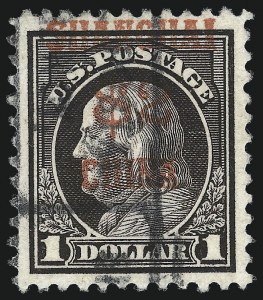 Sale 1026, Lot 1539, Special Delivery thru Officials