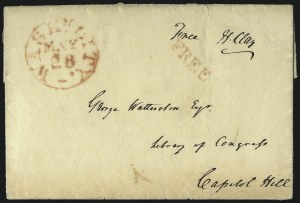 Sale 1026, Lot 1735, United States Postal History: Autographs and Free Franks