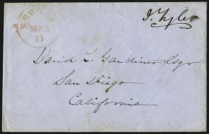 Sale 1026, Lot 1741, United States Postal History: Autographs and Free Franks