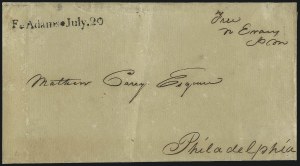 Sale 1026, Lot 1749, Stampless Covers