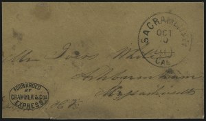 Sale 1026, Lot 1769, Railroad, Express and Ocean Mail Covers