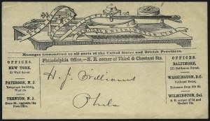 Sale 1026, Lot 1771, Railroad, Express and Ocean Mail Covers