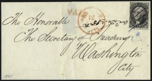 Sale 1026, Lot 1780, Postmasters Provisionals thru 1847 Issue on Cover