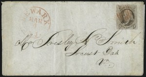 Sale 1026, Lot 1787, Postmasters Provisionals thru 1847 Issue on Cover