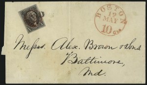 Sale 1026, Lot 1790, Postmasters Provisionals thru 1847 Issue on Cover